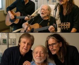 “A Living Prayer in Austin” — Paul McCartney and Steven Tyler’s Emotional Hospital Visit to Willie Nelson Leaves Room in Tears