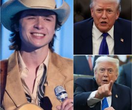 “SIT DOWN, LITTLE BOY” — Trump’s Sharp Jab at John Foster Sparks Viral Moment After Idol Star’s Stunningly Calm Response