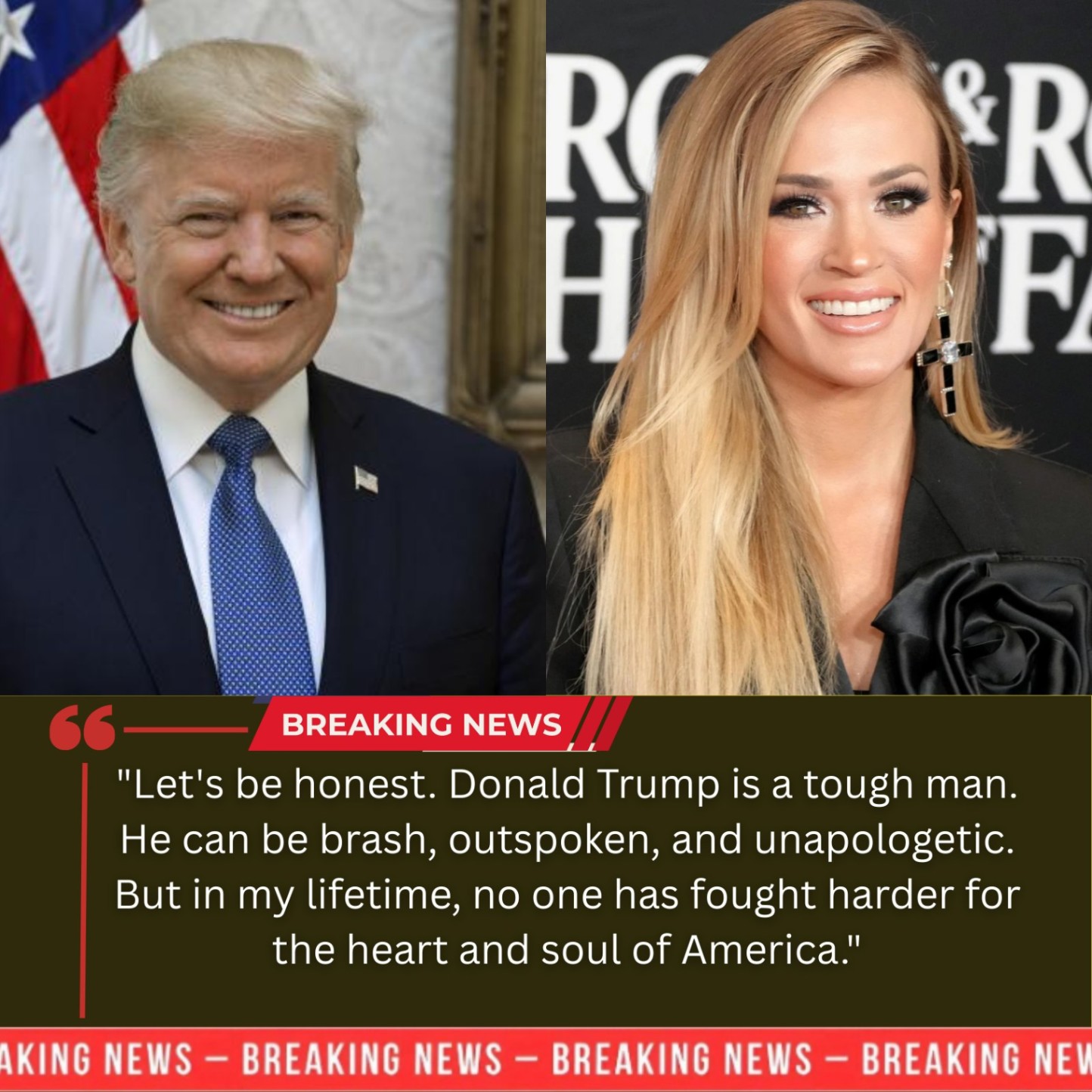 SHOCKWAVE IN COUNTRY MUSIC: Carrie Underwood Publicly Praises Trump — And Her Next Move Left Fans Stunned