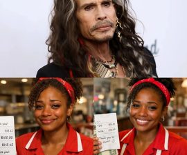 ✨ HEARTWARMING STORY: A Young Waitress Served a Quiet Stranger — Moments Later, She Discovered He Was Steven Tyler and His Message Left Her in Tears