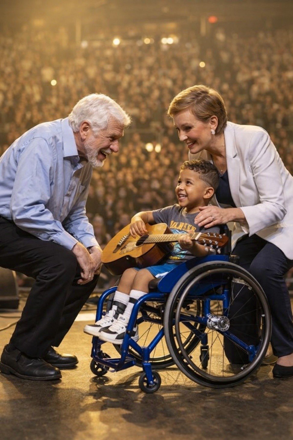 🌟 ONE STAGE. THREE HEARTS. A PROMISE THAT STOPPED TIME: When Dick Van Dyke and Julie Andrews Turned a Simple Song Into an Unforgettable Moment