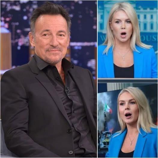 LIVE TV MELTDOWN Karoline Leavitt Calls Bruce Springsteen Outdated Then One Calm Response Changes the Entire Conversation