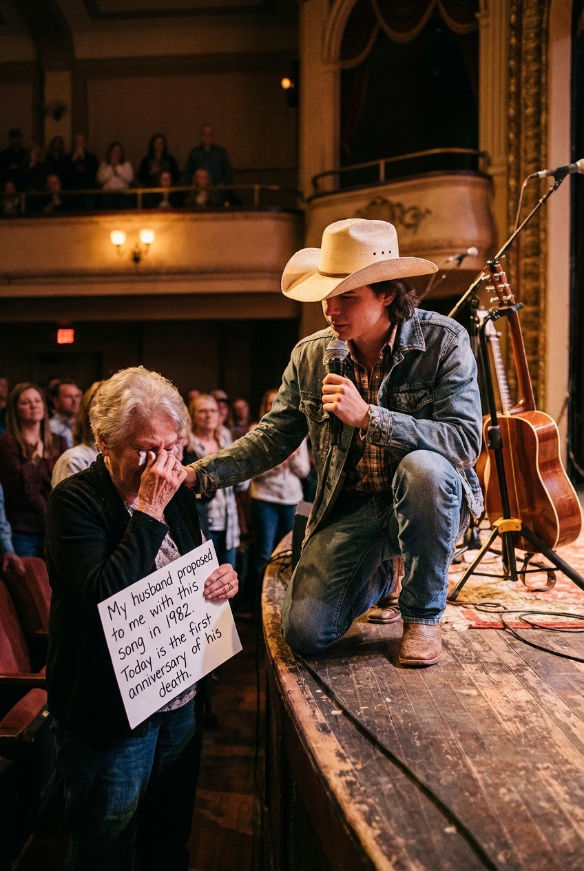 THE NIGHT THE MUSIC STOPPED FOR JOHN FOSTER: A LEGEND FROZE MID-SONG—AND AN ENTIRE AMPHITHEATER HELD ITS BREATH
