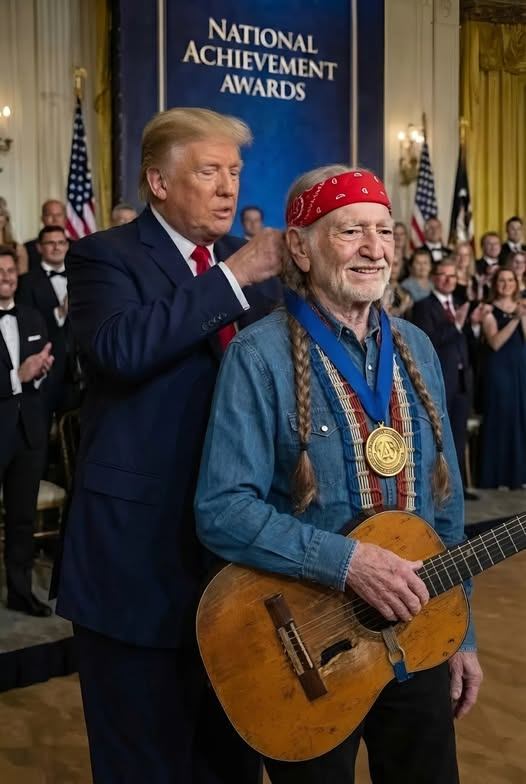 CONGRATULATIONS: Willie Nelson Honored at the Kennedy Center as President Donald Trump Delivers Unexpectedly Playful Tribute