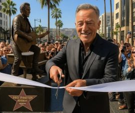 Did Bruce Springsteen Receive a Full Bronze Monument on the Hollywood Walk of Fame?
