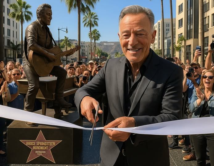 Did Bruce Springsteen Receive a Full Bronze Monument on the Hollywood Walk of Fame?