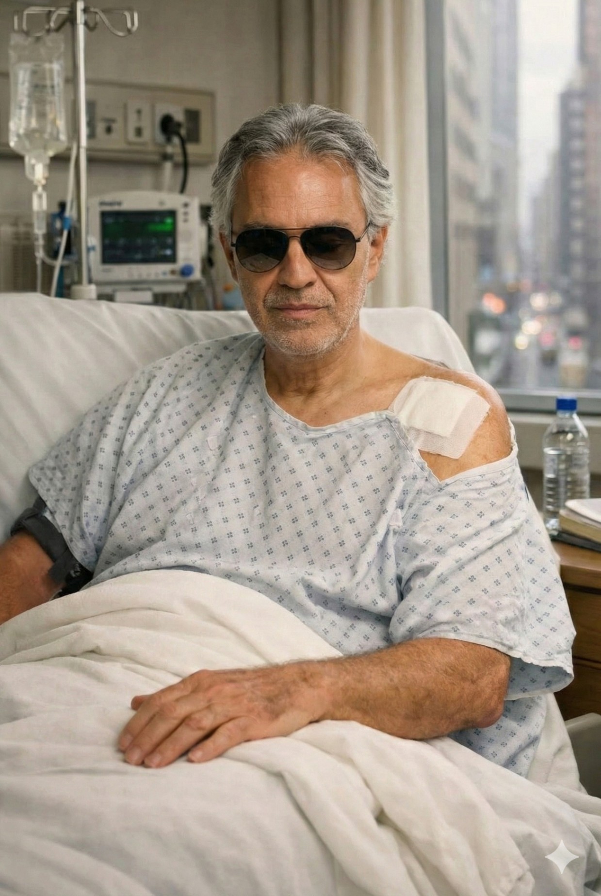 15 MINUTES AGO! Andrea Bocelli Shares First Photo From Hospital Bed — Confirms Private Medical Treatment With a Powerful Message: “This Is Only the Beginning.”