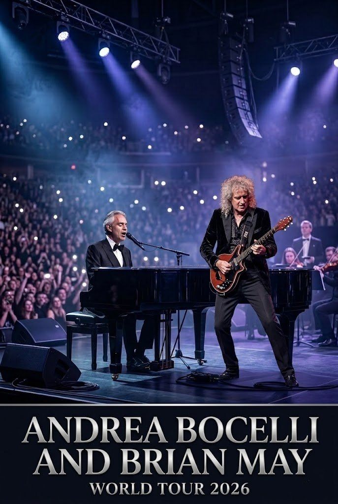 🚨 OFFICIAL ANNOUNCEMENT: Andrea Bocelli & Brian May Announce Their 2026 World Tour — 35 Landmark Concerts Across Three Continents