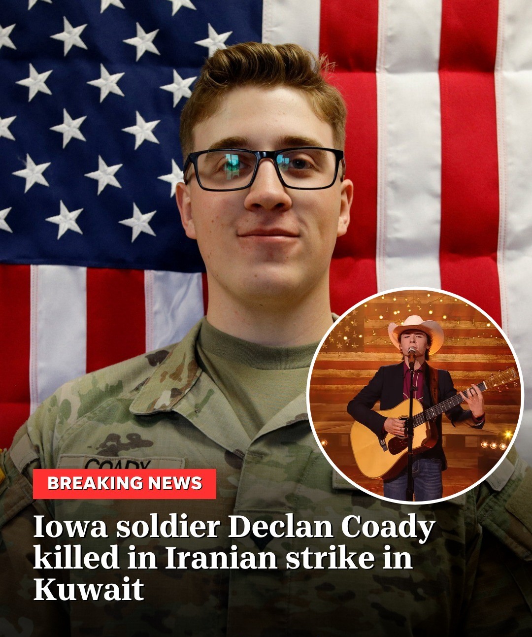 Tragedy in Kuwait: Iowa Mourns Fallen Hero Declan Coady as Community Grapples With Profound Loss
