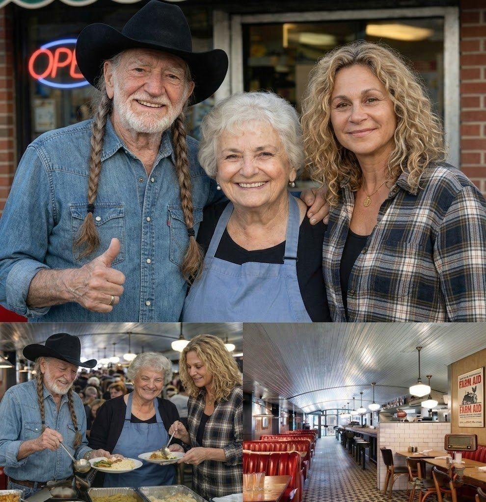Willie Nelson Quietly Buys the Small Diner That Once Helped Him Survive — The Owner’s Eight Words Brought Everyone to Tears