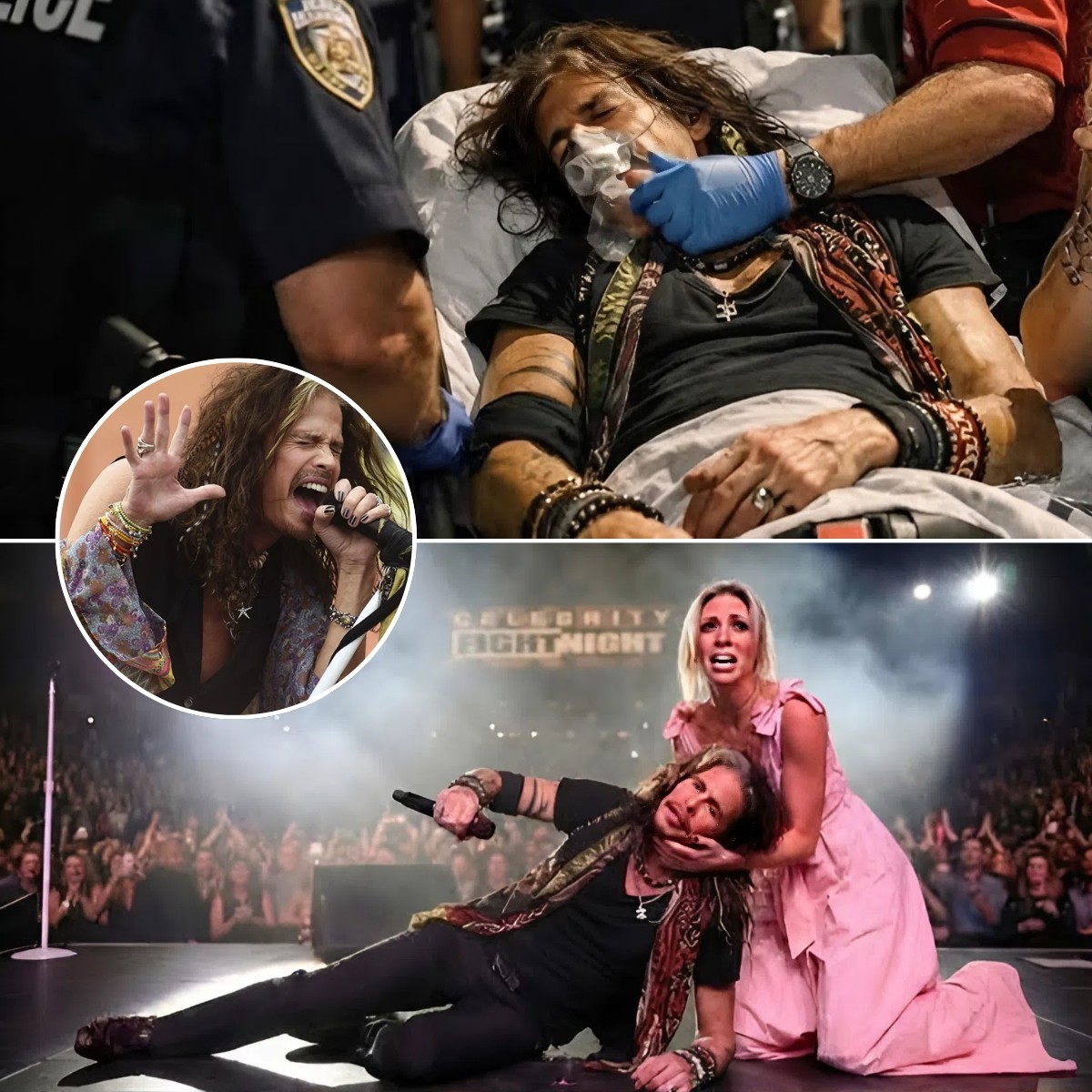 Boston Arena Falls Silent After Steven Tyler Suddenly Collapses Mid-Performance — Fans Await Update