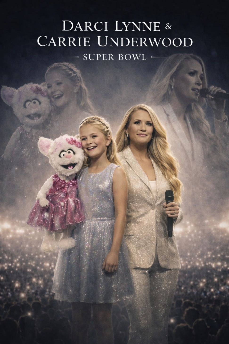 When Two Voices Become History: Darci Lynne and Carrie Underwood Set to Create a Super Bowl 2026 Moment for the Ages