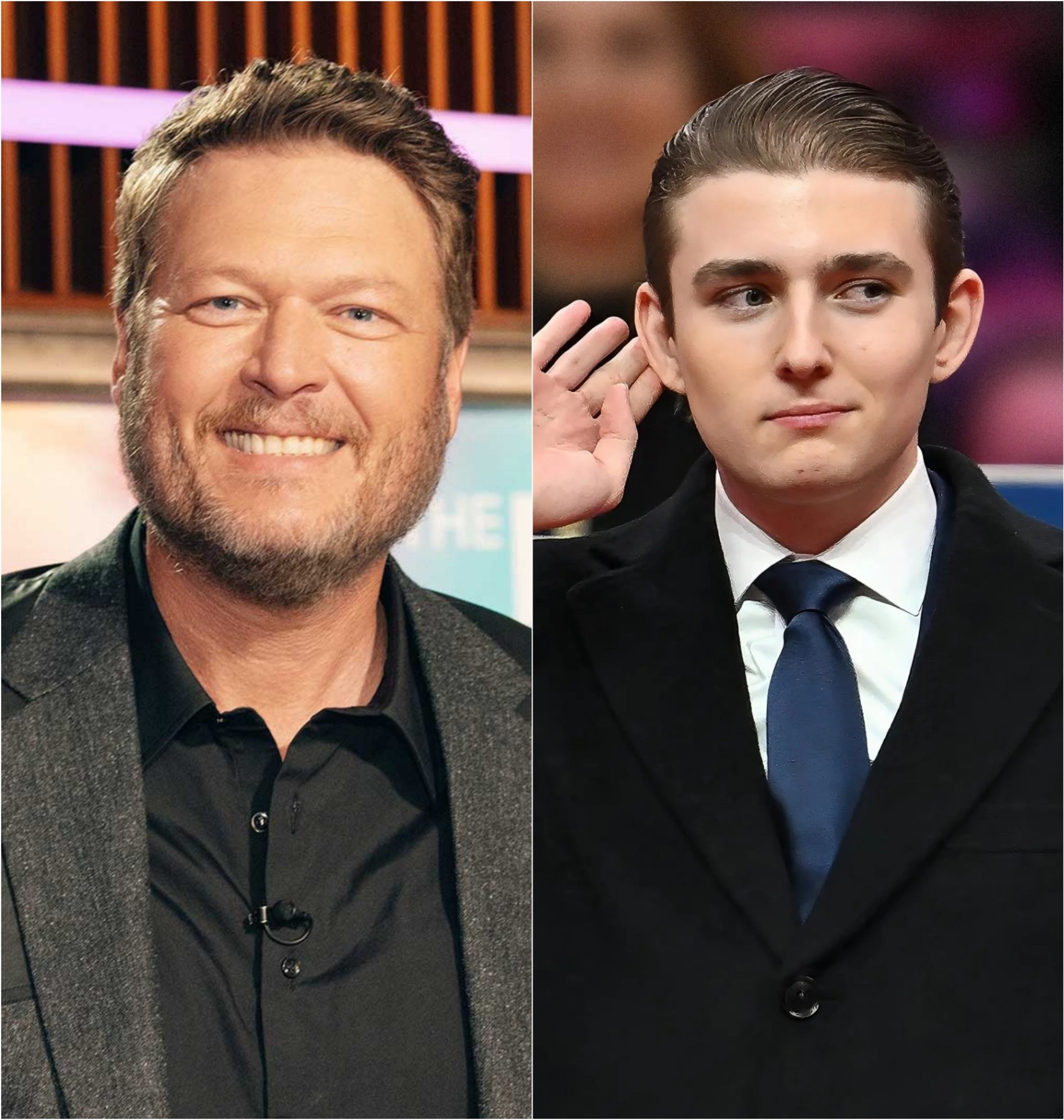 B.A.R.R.O.N T.R.U.M.P Mocked Blake Shelton’s Education — 47 Seconds Later, Blake Shelton Left the Entire Room in Absolute Silence
