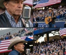 A Quiet Moment That Stilled an Arena: George Strait’s Unexpected Anthem at the Winter Olympics