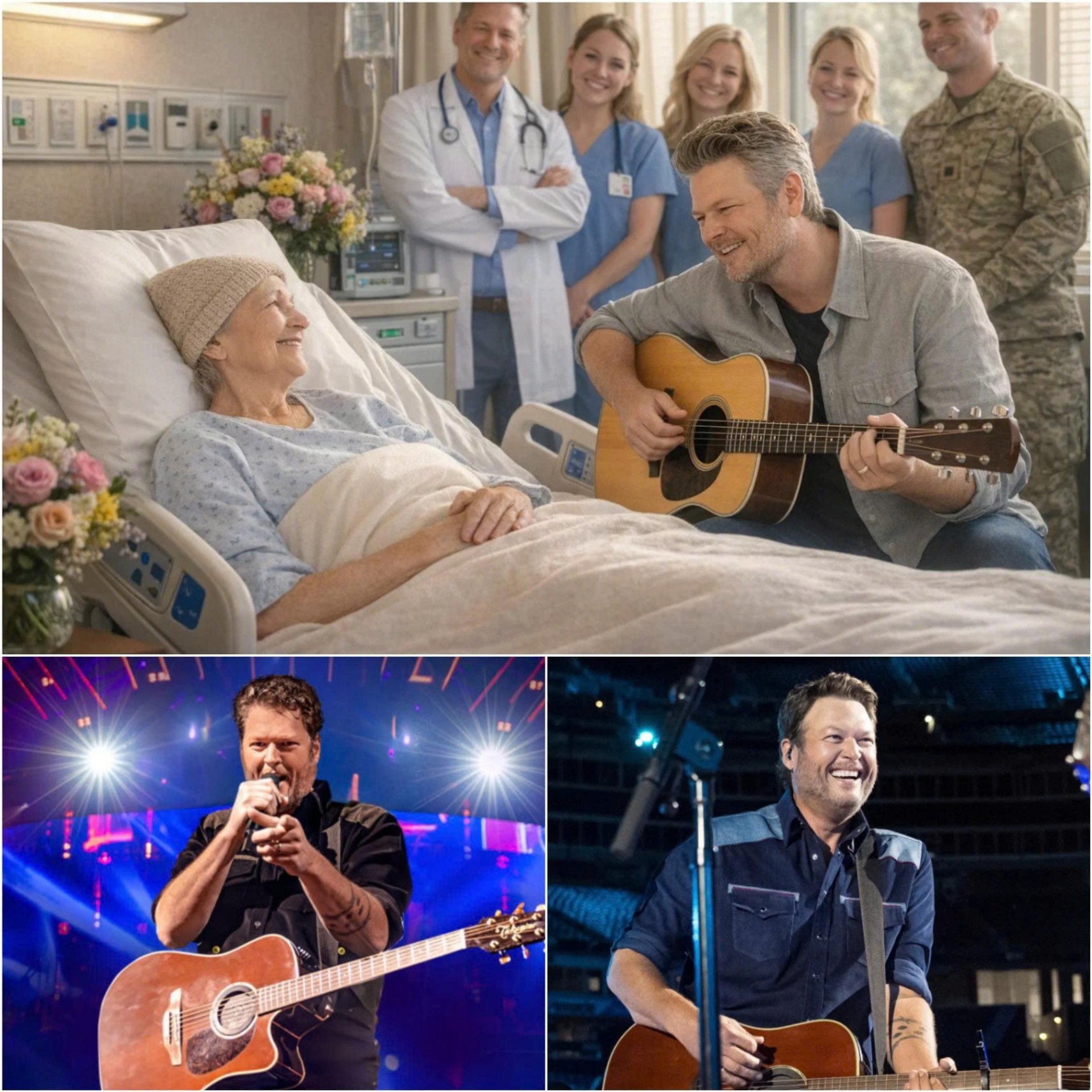 A Final Wish, A Quiet Miracle: Blake Shelton’s Visit That Brought Music and Hope to a Hospital Room