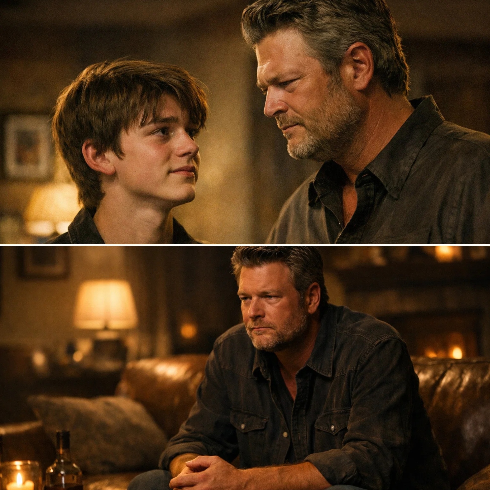 A Quiet Moment That Sparked Loud Questions: When Kingston Appeared Beside Blake Shelton