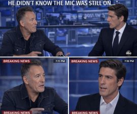 He Didn’t Know the Mic Was Still On” — Alleged Off-Air Comment About Bruce Springsteen Triggers Media Firestorm