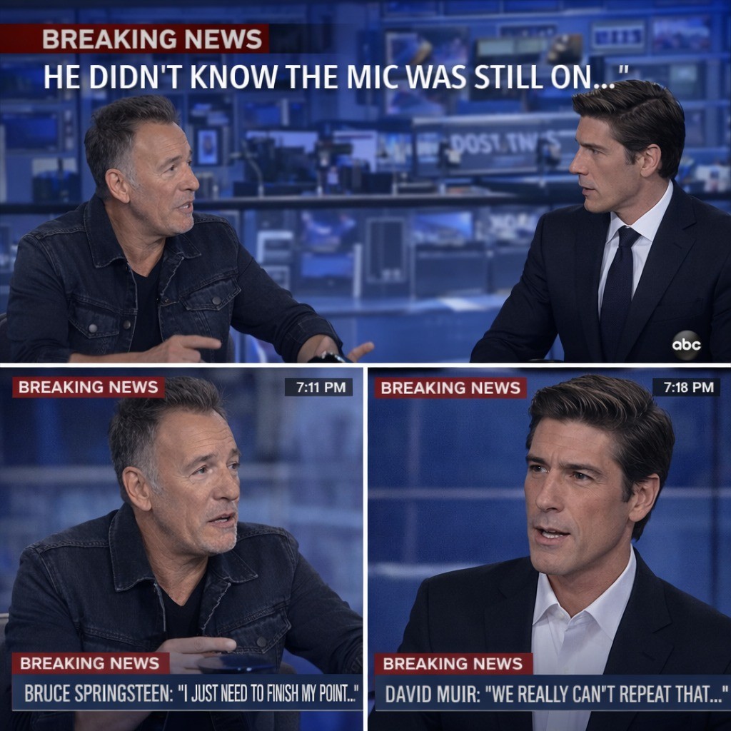 He Didn’t Know the Mic Was Still On” — Alleged Off-Air Comment About Bruce Springsteen Triggers Media Firestorm