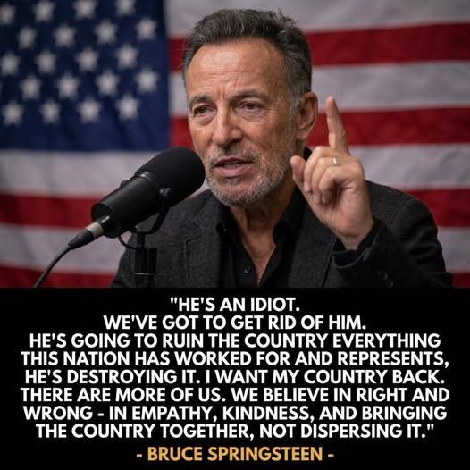 Bruce Springsteen’s Emotional Interview Sparks National Conversation About Politics, Culture, and Responsibility