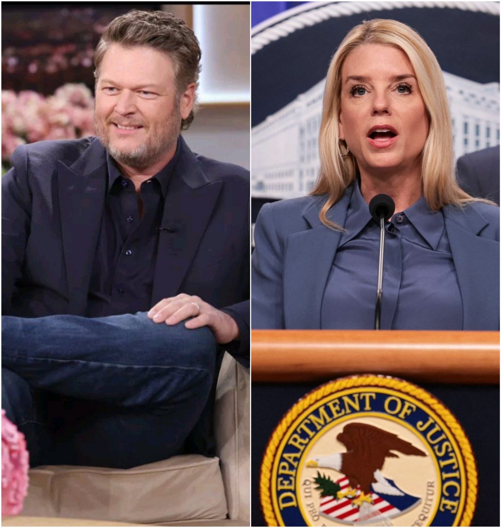 Blake Shelton: “Bondi, if the truth frightens you so much… then you are the reason I have to stand up.”