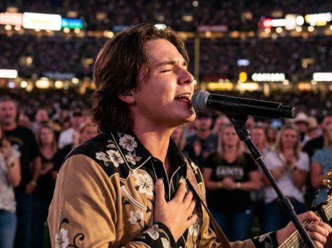 A National Anthem That Silenced the Arena: John Foster Delivers a Performance No One Expected