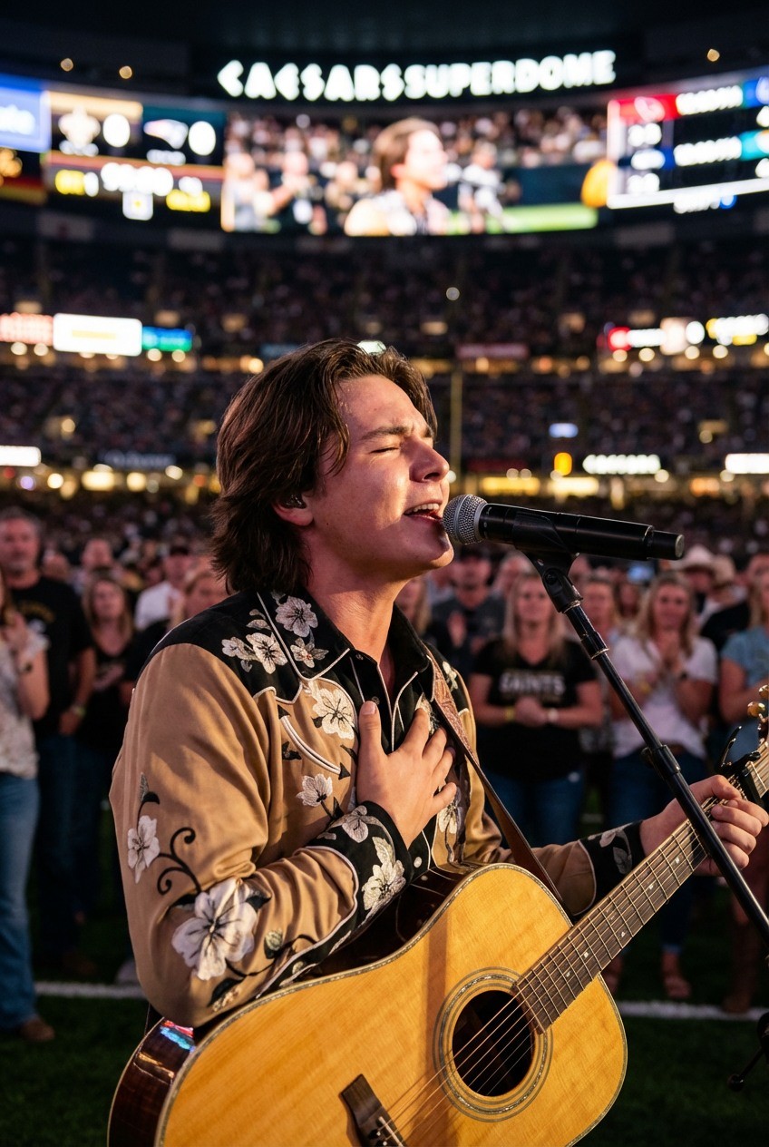 A National Anthem That Silenced the Arena: John Foster Delivers a Performance No One Expected