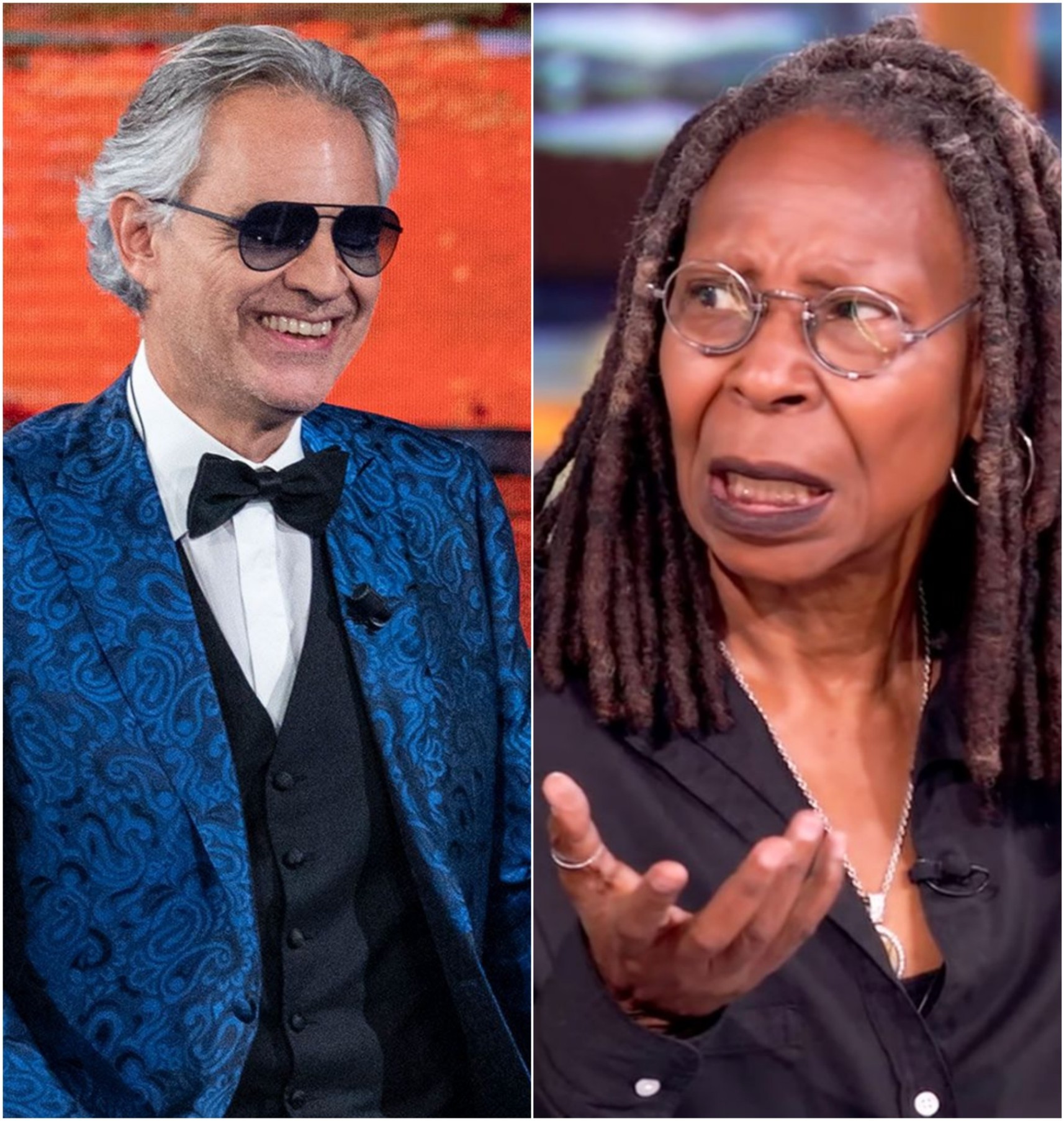“PAY NOW!” – Andrea Bocelli Files $50 Million Lawsuit Against Whoopi Goldberg After Explosive On-Air Clash
