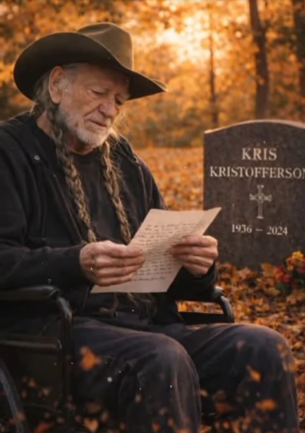 “He Tried to Read… But the Words Broke Him”: Willie Nelson Holds Kris Kristofferson’s Final Letter and the Room Falls Silent