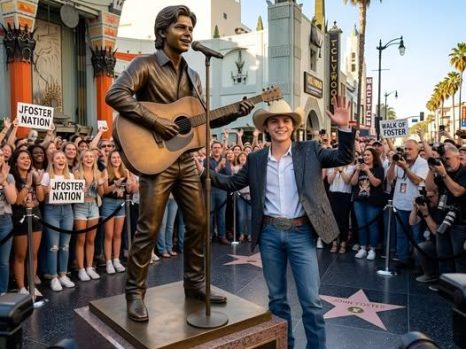 John Foster Honored with Monument on Hollywood Walk of Fame as Fans Celebrate Rising Country Star