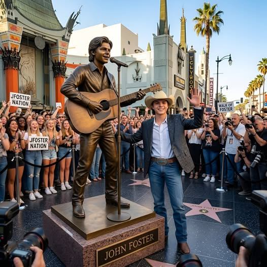 John Foster Honored with Monument on Hollywood Walk of Fame as Fans Celebrate Rising Country Star