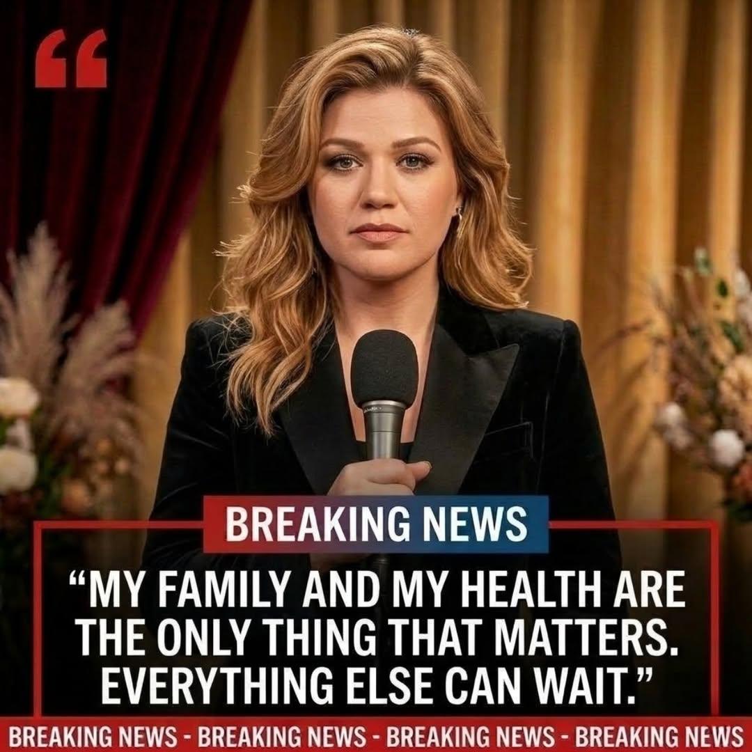 SAD NEWS: Kelly Clarkson Announces She Is Stepping Away From All Current Projects to Focus on Her Health and Well-Being