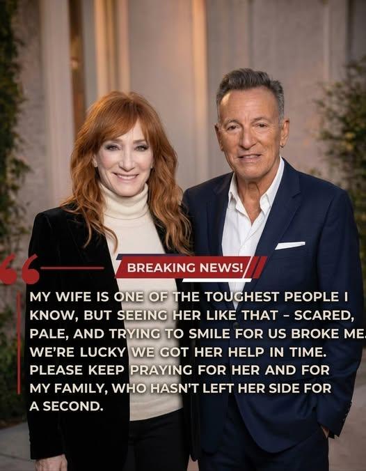 💔 Emotional Update: Bruce Springsteen and Patti Scialfa Share Heartfelt Message After Sudden Health Emergency