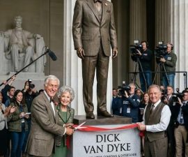 🎬 A Legacy Cast in Bronze: The Real Story Behind the 3-Meter Statue Honoring Dick Van Dyke