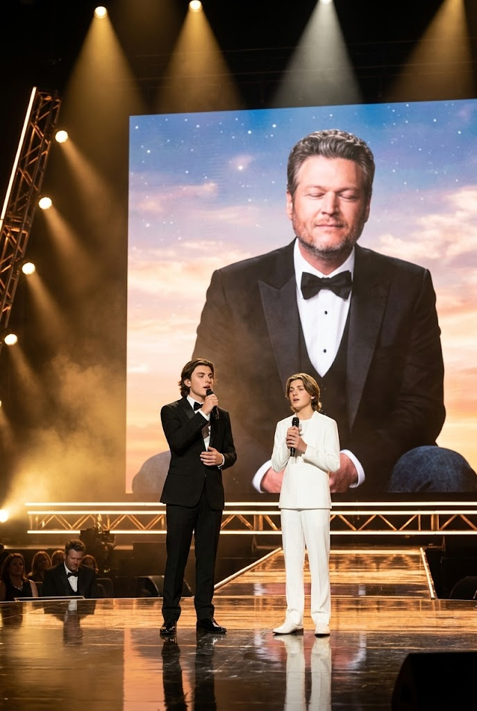 TWO CHILDREN SING FOR THEIR FATHER: A QUIET TRIBUTE TO BLAKE SHELTON