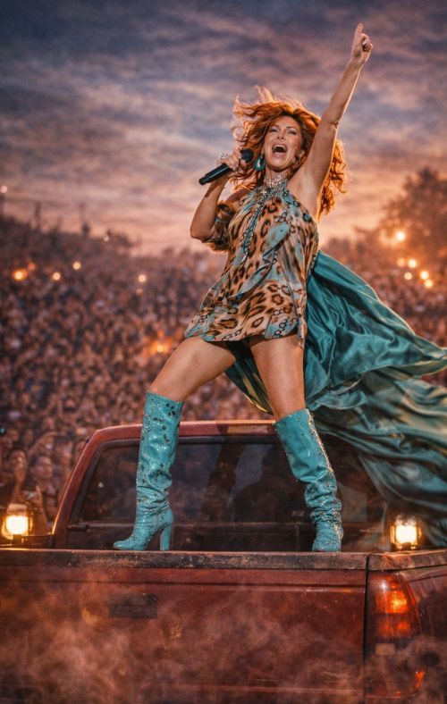 She Didn’t Ask Permission — Shania Twain Climbed Onto a Truck and Brought Country’s Wild Heart Back to Life