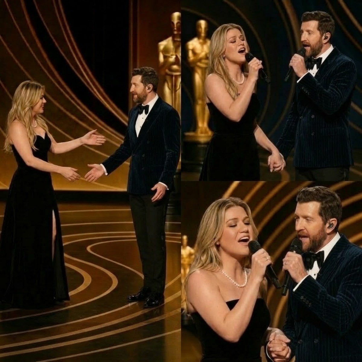OSCARS 2025 SHOCKER: Kelly Clarkson’s Surprise Appearance and Impromptu Duet with Brett Eldredge Steals the Show