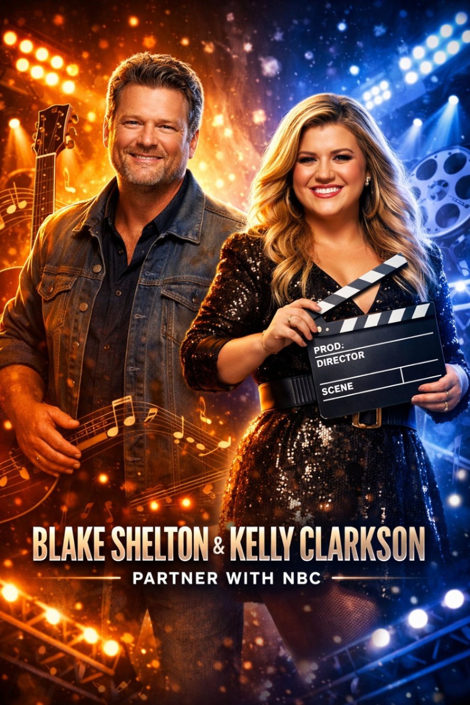 🚨BREAKING: Blake Shelton and Kelly Clarkson Reunite for Major NBC Music Documentary Series