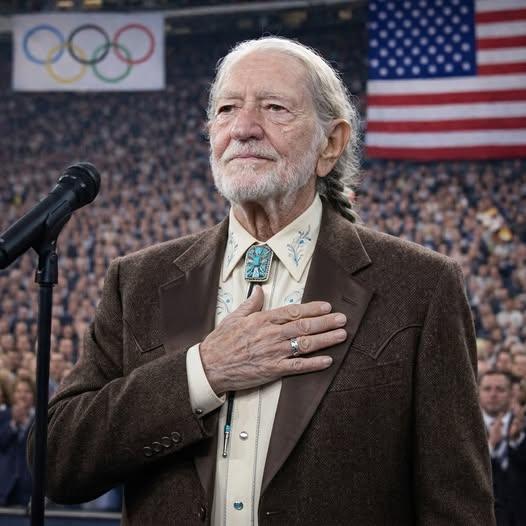 When Willie Nelson Sang the National Anthem — and an Entire Olympic Stadium Fell Into Silence