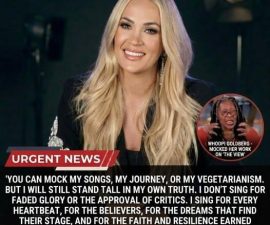 🎤 A Tense Moment on Live Television: Carrie Underwood Responds with Calm After Unexpected Remark