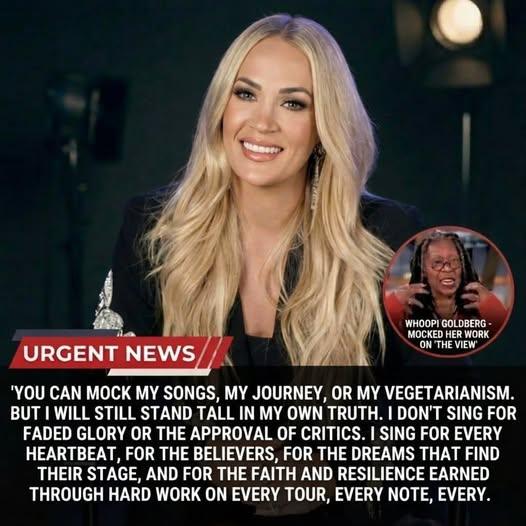 🎤 A Tense Moment on Live Television: Carrie Underwood Responds with Calm After Unexpected Remark