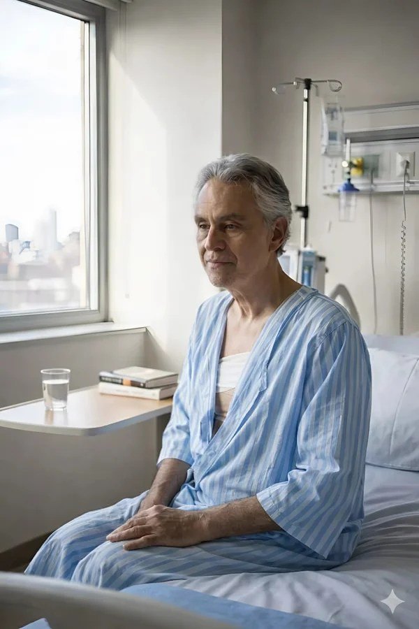 BREAKING NEWS: 15 Minutes Ago: Andrea Bocelli Shares First Hospital Photo — A Quiet Battle, a Hopeful Beginning