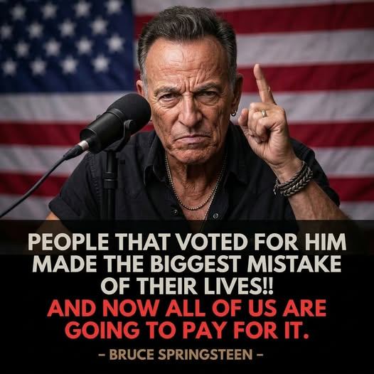 🔥 Bruce Springsteen Breaks His Silence — Sparks Nationwide Debate Over Trump-Era Policies and America’s Deepening Divide