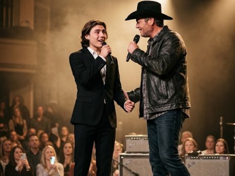 A SON SINGS FOR HIS FATHER: Kingston Rossdale’s Emotional Tribute to Blake Shelton Turns Into a Moment Nashville Won’t Forget