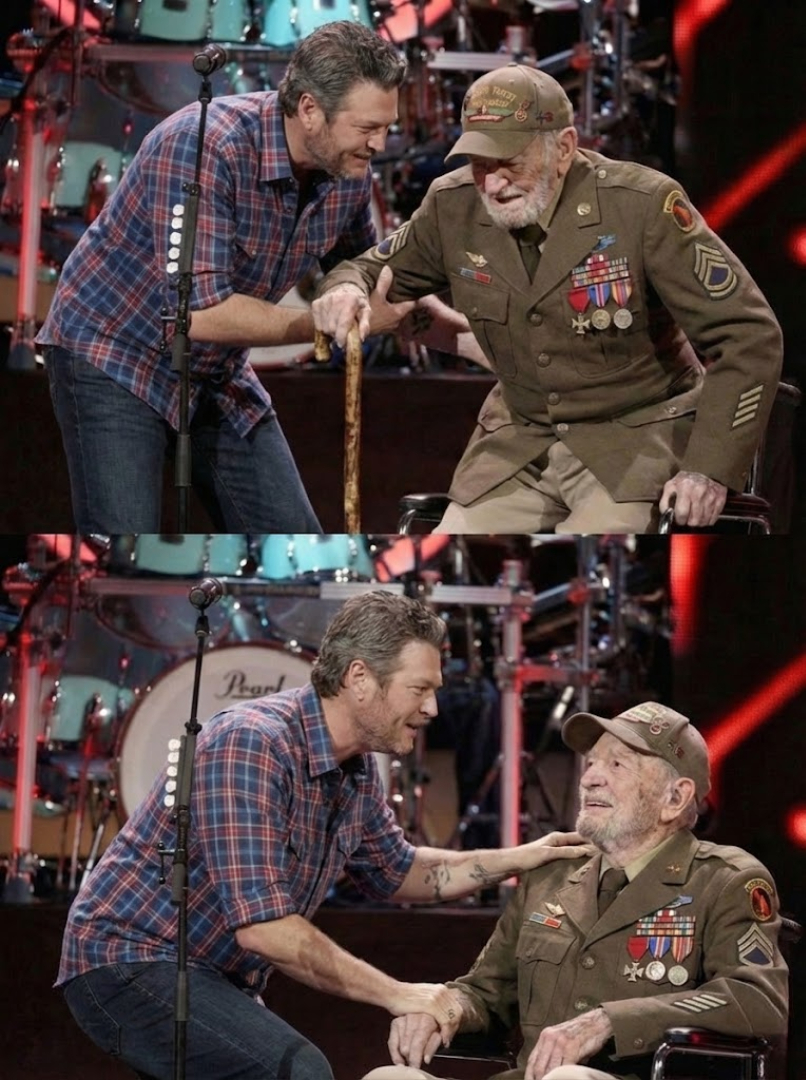 “An Old Soldier Stood Up. And the Entire Hall Held Its Breath.” — The Night Blake Shelton Turned a Concert Into a Moment of History