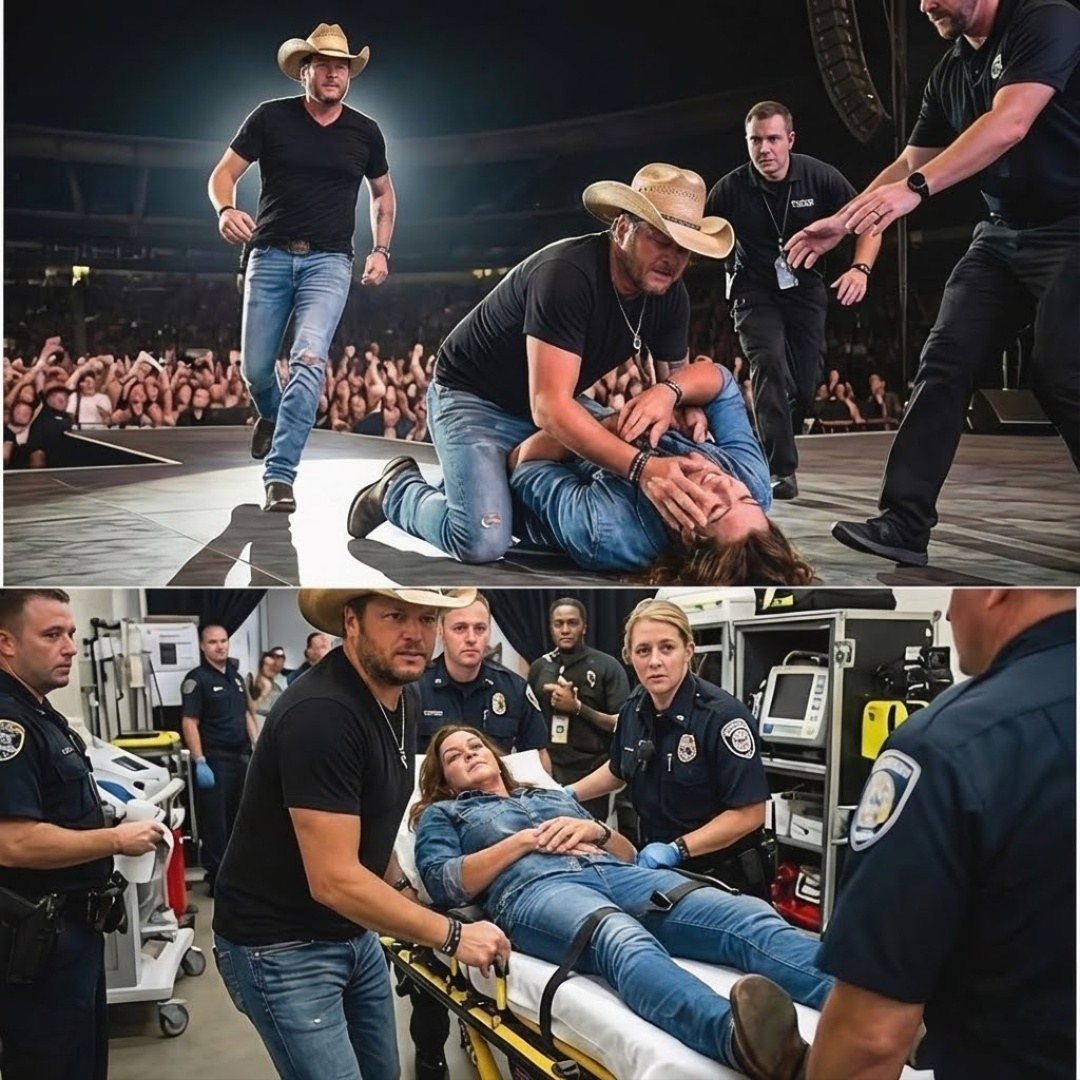 URGENT UPDATE: Panic in Nashville as Gretchen Wilson Collapses Mid-Performance — Blake Shelton Shares Emotional Update on Her Health Battle