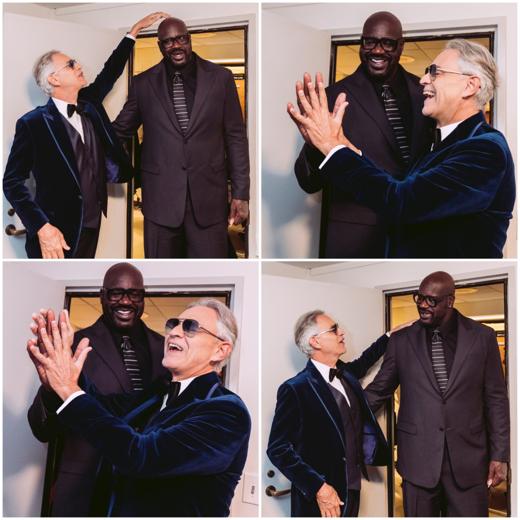 LEGENDARY TENOR ANDREA BOCELLI MEETS NBA ICON SHAQUILLE O’NEAL — A MOMENT THAT HAS FANS BUZZING WORLDWIDE
