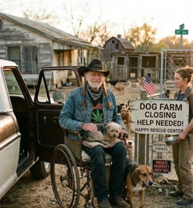 “HE WALKED IN QUIETLY — AND WALKED OUT CHANGING 32 LIVES” — Willie Nelson’s Unexpected Visit to a Struggling Shelter Becomes a Moment No One Will Forget 🐾❤️