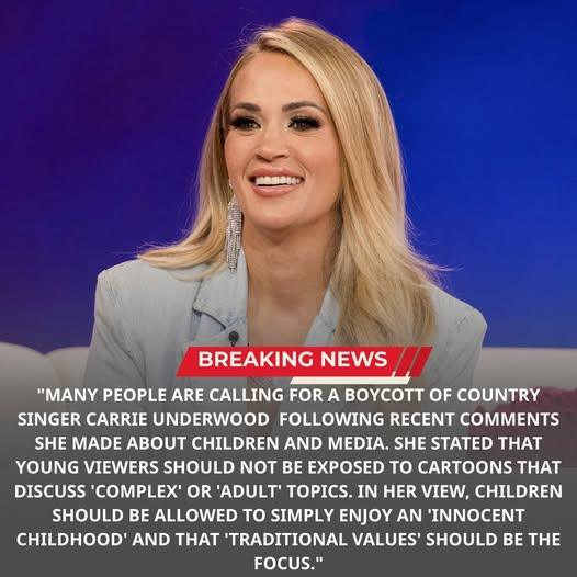 Boycott Storm Erupts: Carrie Underwood Sparks Heated Online Debate as Fans Clash Over Controversial Claims