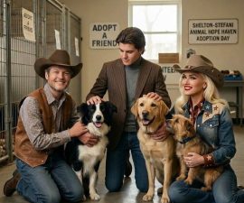 🚨BREAKING: Blake Shelton, Gwen Stefani, and Kingston Quietly Save 39 Dogs from Euthanasia — One Moment Changed Everything 🐾
