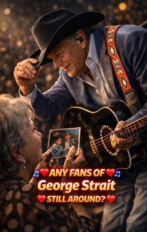 “George Strait Walked to the Edge of the Stage — And One Fan’s Tears Silenced an Entire Arena”
